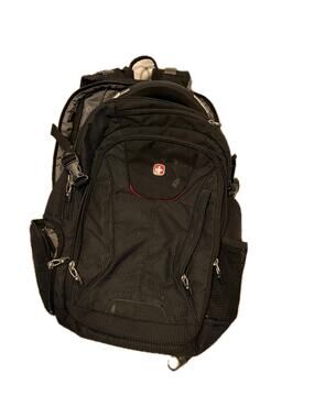 Swiss Gear 5358 ScanSmart Laptop Backpack Black Red